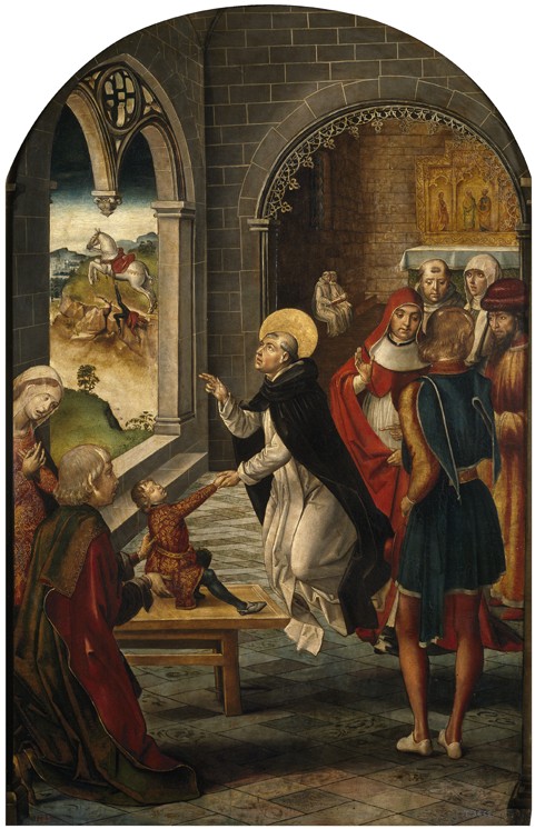 Saint Dominic Resurrects a Boy od Pedro Berruguete