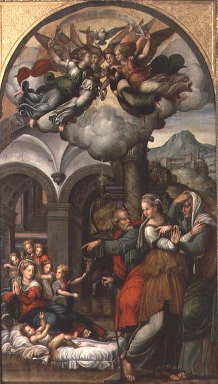 Nativity with the Two Midwives od Pellegrino Aretusi