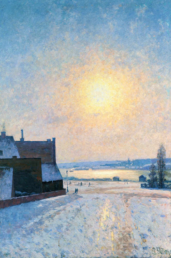 Sun and Snow, Scene from Stockholm od Per Ekstrom