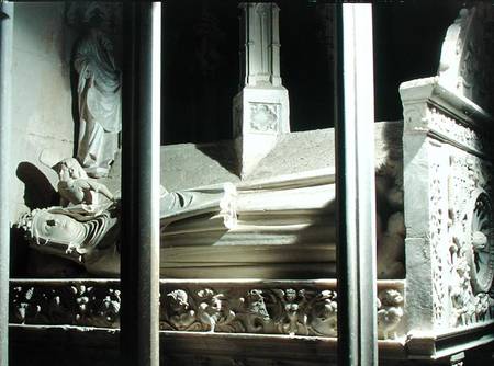 Tomb of Blanche of Anjou wife of James II of Aragon (1264-1327) od Pere  de Bonhull