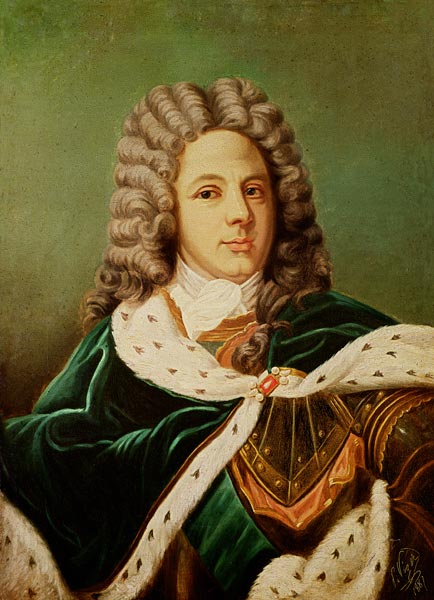 Portrait of the Duc de Saint-Simon (1675-1755) after a portrait by Hyacinthe Rigaud (1659-1743) od Perrine Viger