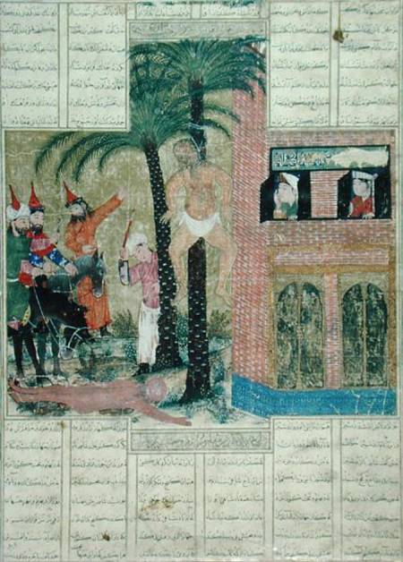  Page from the 'Demotte' manuscript of the 'Shahnama' (Book of Kings) od Persian School