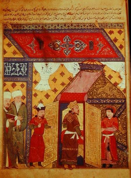 Ms. Supp. Pers. 1113 fol.239 Pavilion tents erected by Ghazan Khan in 1302 od Persian School