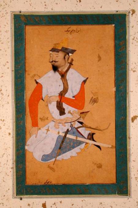 A Turkoman Prisoner of the Mughals, from the Large Clive Album od Persian School