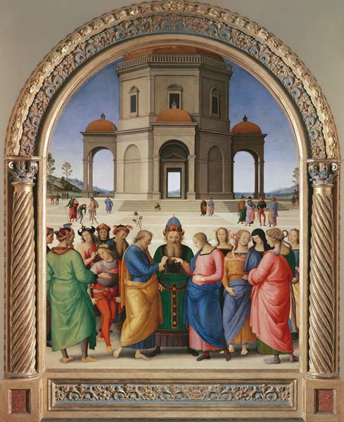 The mystical wedding of the St. virgin at 1500. od Perugino (eigentl. Pierto di Cristoforo Vanucci)