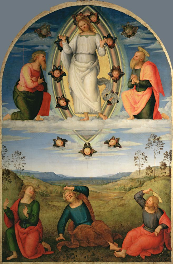 Perugino / Transfiguration / 1517 od Perugino (eigentl. Pierto di Cristoforo Vanucci)