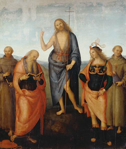 Perugino / John the Baptist / Paint. od Perugino (eigentl. Pierto di Cristoforo Vanucci)