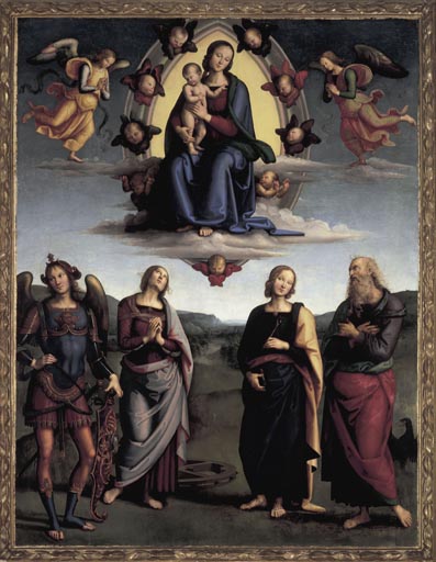 Madonna in der Glorie mit vier Heiligen od Perugino (eigentl. Pierto di Cristoforo Vanucci)