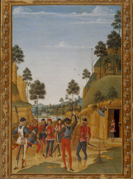 Miracle of St.Bernard / Perugino od Perugino (eigentl. Pierto di Cristoforo Vanucci)