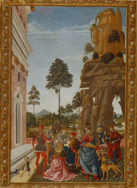 Miracle of St.Bernard / Perugino od Perugino (eigentl. Pierto di Cristoforo Vanucci)