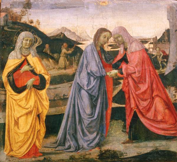 The Visitation / Perugino / c.1472/75 od Perugino (eigentl. Pierto di Cristoforo Vanucci)
