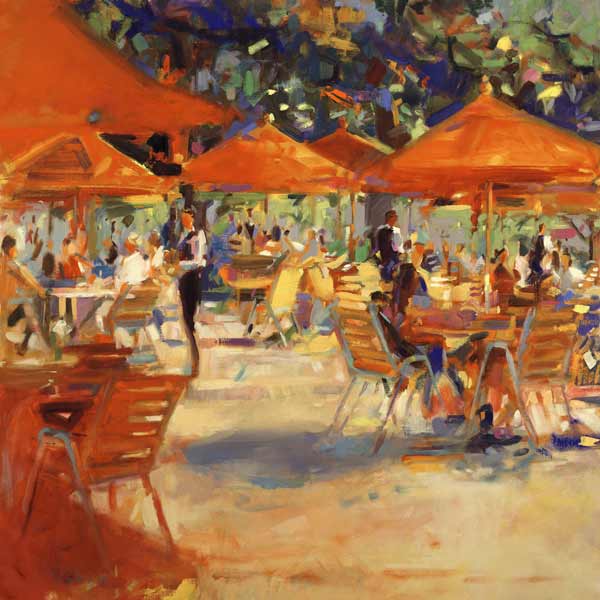 Le Cafe du Jardin (oil on canvas)  od Peter  Graham