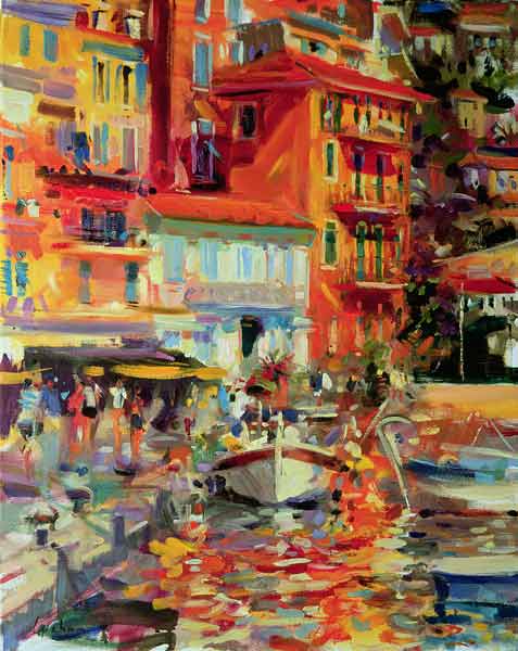 Reflections, Villefranche, 2002 (oil on canvas)  od Peter  Graham