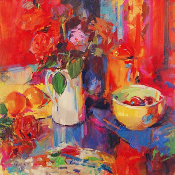 Candy Roses (oil on canvas)  od Peter  Graham
