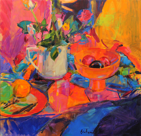 Still Life with Bloomingdales Bowl od Peter  Graham