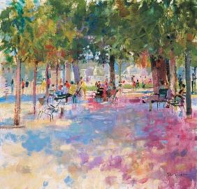 Tuileries, Paris (oil on canvas) 