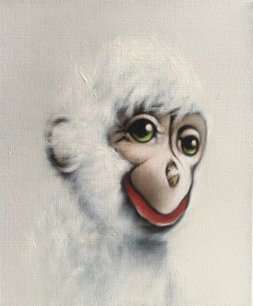 Monkey in White od Peter Jones
