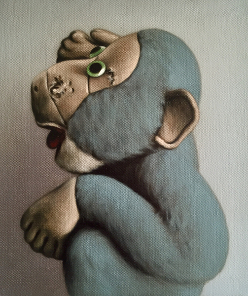 Soft Blue Monkey od Peter Jones