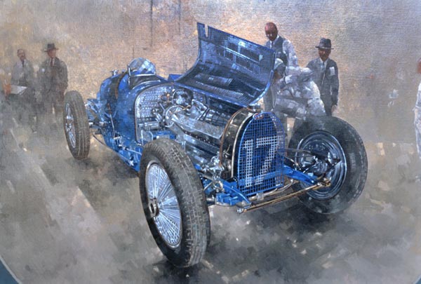 Type 59 Grand Prix Bugatti, 1997 (oil on canvas)  od Peter  Miller