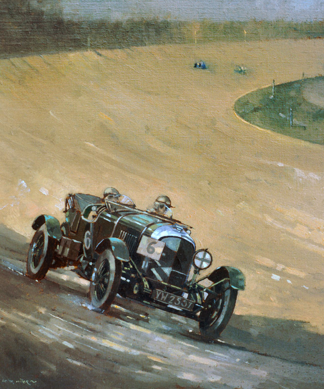 24 Hour Race at Brooklands, 1929 (oil on canvas)  od Peter  Miller