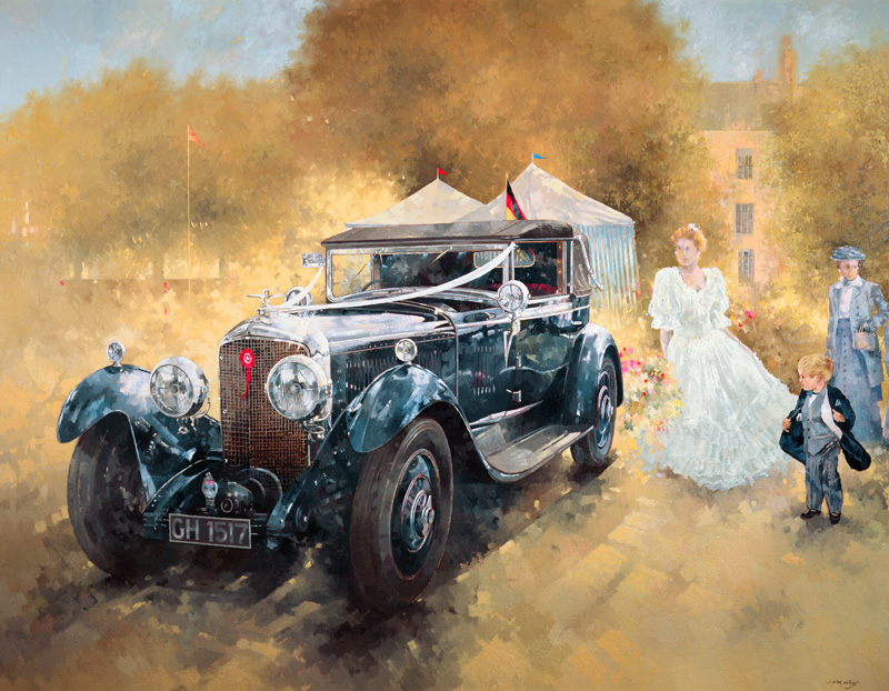 Bentley and Bride od Peter  Miller