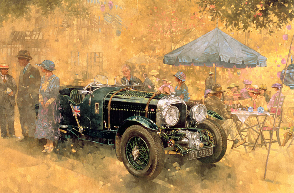 Garden Party with the Bentley (oil on canvas)  od Peter  Miller