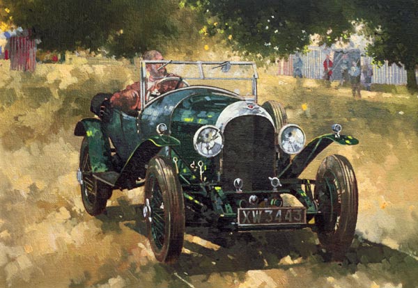 The Green Bentley at Althorp, 1994 (oil on canvas)  od Peter  Miller