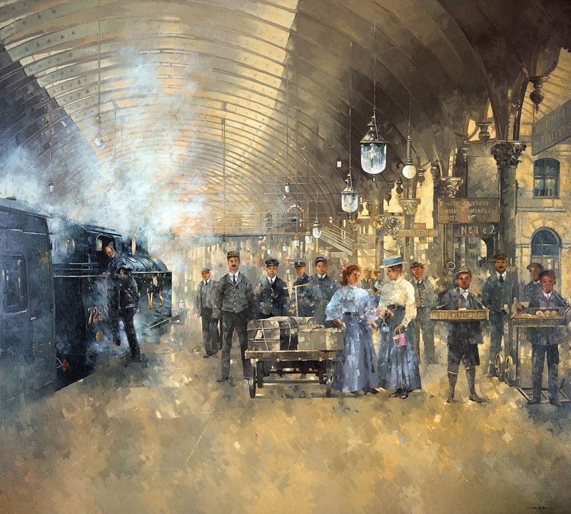 York Railway Station (oil on canvas)  od Peter  Miller