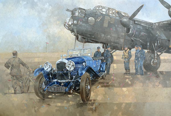 Able Mable and the Blue Lagonda (oil on canvas)  od Peter  Miller