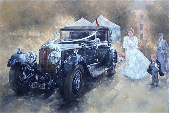Bentley and Bride od Peter  Miller