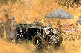 Garden Party with the Bentley (oil on canvas) 
