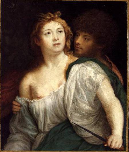 Portrait of Tarquin and Lucretia od Peter Oliver