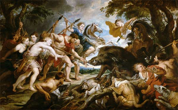 The hunting of the Meleager and the Atalante od Peter Paul Rubens