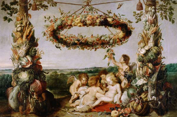 The Jesusknabe with Johannes and angels od Peter Paul Rubens