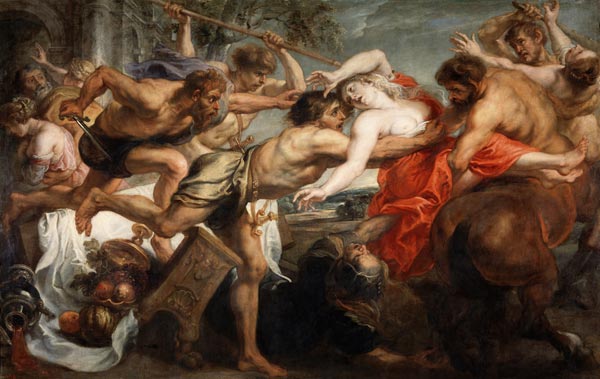 The Abduction of Hippodamia, or Lapiths and Centaurs od Peter Paul Rubens