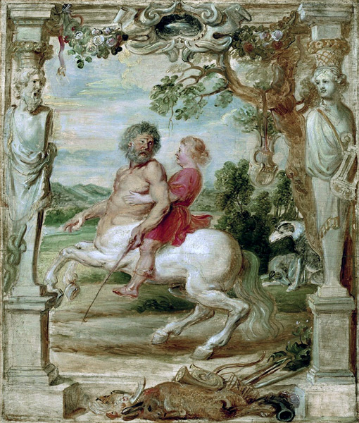 Achilles educated by the centaur Chiron od Peter Paul Rubens