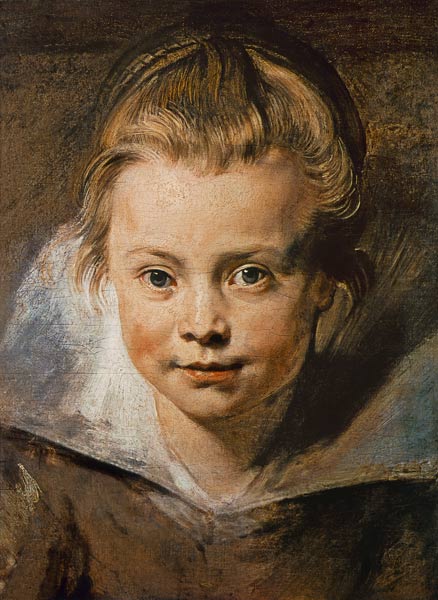 Head of a child (Clara-Serena Rubens) at 1616. od Peter Paul Rubens