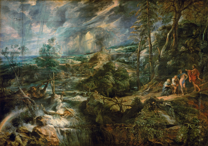 Landscape with Philemon and Baucis od Peter Paul Rubens