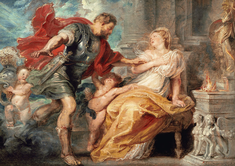 Peter Paul Rubens / Mars and Rhea Silvia od Peter Paul Rubens