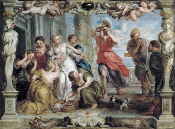Achilles Discovered by Ulysses Among the Daughters of Lycomedes at Skyros od Peter Paul Rubens