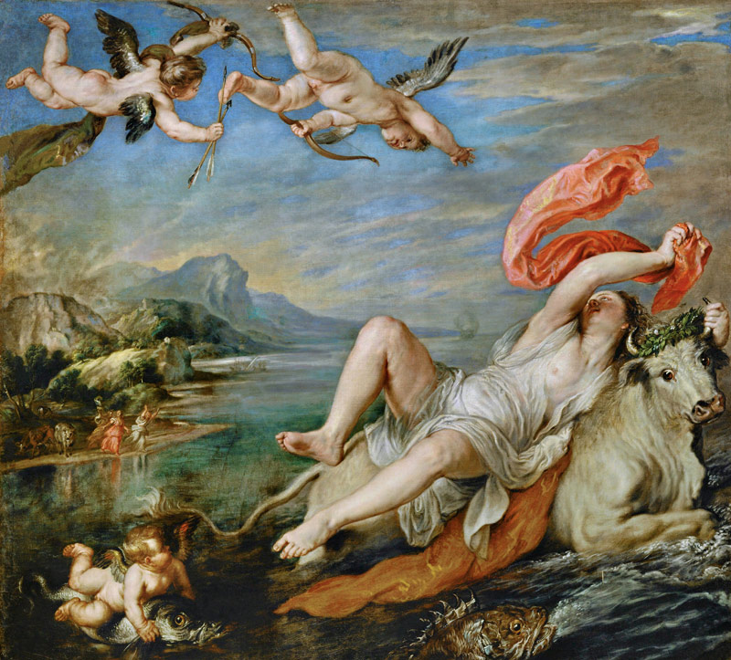 Rape of Europa (after Titian) od Peter Paul Rubens