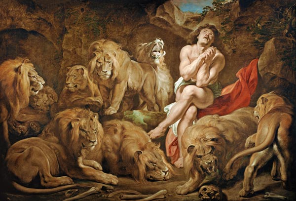 P. P. Rubens, Daniel in the Lion s Den. od Peter Paul Rubens
