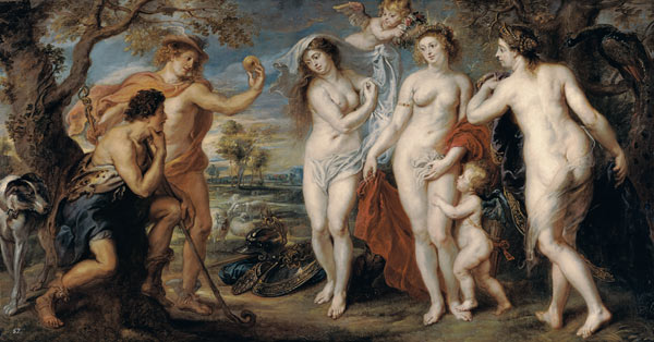 The verdict of the Paris. od Peter Paul Rubens