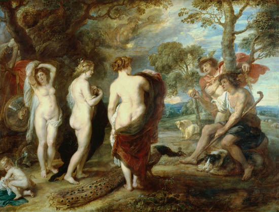 Judgement of Paris II od Peter Paul Rubens