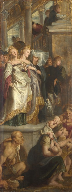 Three Female Witnesses. Sketch for High Altarpiece, St Bavo, Ghent od Peter Paul Rubens