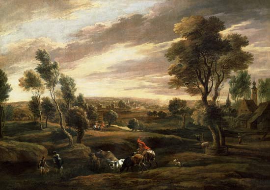 Extensive wooded landscape od Peter Paul Rubens