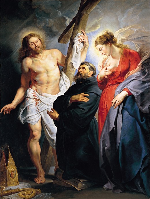 Saint Augustine Between Christ and the Virgin od Peter Paul Rubens