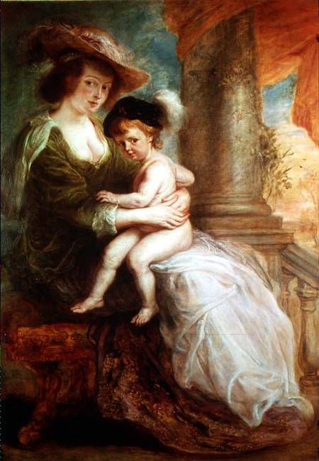 Helene Fourment (1614-73) and her son Frans od Peter Paul Rubens