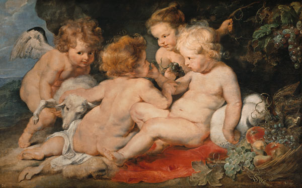 Infant Christ with John the Baptist and two angels od Peter Paul Rubens