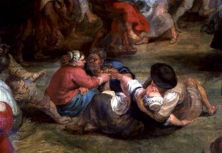 The Kermesse, detail of peasants od Peter Paul Rubens